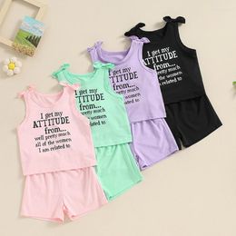 Clothing Sets Mubineo Fernvia Toddler Kids Baby Girl Summer Clothes 2T 3T 4T 5T 6T 7T Sleeveless Tank Tops Shorts Set Casual Chic 2Pcs