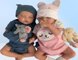 Reborn Baby Doll 17 Inch Lifelike Newborn Girl Baby Lifelike Real Soft Touch Maddie with HandRooted Hair High Quality Handmade AA6997414