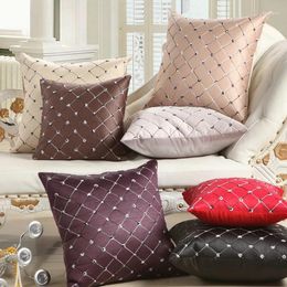 Pillow 1Pcs Plaids Pattern Throw Cover Chair Seat Car Home Decor Sofa Bed Decorative Pillowcase 40116