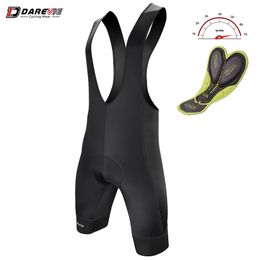 Darevie Bike Bib Shorts 3D gel Pad 6H Bike Cycling Mens Bike Shorts Road Pro Team Mens Bike Shorts Breathable 7CM Leg Holder 240529