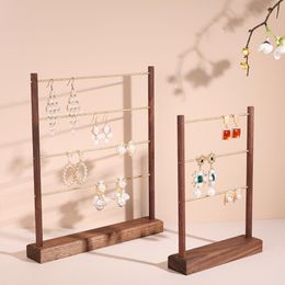 Jewellery Pouches Bags Organiser Storage Earring Display Stand Wood Sets For Women Jewellery Making Supplies Necklace Holder 313B