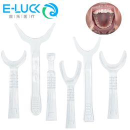 2Pcs Dental Transparent Orthodontic Lip Cheek Retractor Mouth Opener Plastic Autoclavable Y-Shape Teeth Intraoral Opener