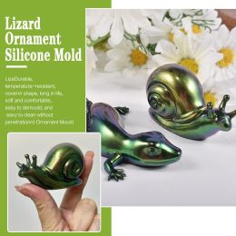 Silicone Fondant Mold Cute Lovely Snails Frog Shape Ornament Mould Animal Theme Small Size 3d Silicone Mold