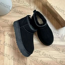 Tasarımcı Ayakkabı Kestane Uggslipper Tasman Çocuk Ayakkabı Kürk Slaytlar Koyun Dinleri Shearling Slip-On Tazz Moda Bagaj Kadınlar Erkek Ayakkabı Uggg Slipper Boot 226