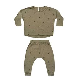 Clothing Sets 0-3Y Baby Boys Clothes Set Spring Summer Soft Cotton Newborn Girl 2 Pcs Tops T-shirt + Pants Toddler H240530 6PG9