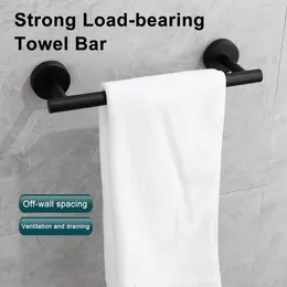 Shower Curtains Stainless Steel Towel Bar Holder Rack Heavy Duty Bathroom Organiser Set Roll Paper For Modern