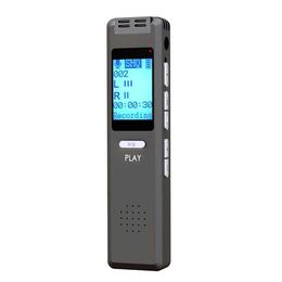 Digital Voice Recorder USB Professional Voice Recorder MP3 player recording portable stereo audio activation rechargeable Dictaphone Grey V22 d240530