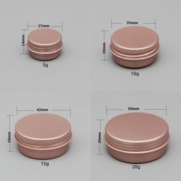 5/10/15/20/30/50/60g Round Empty Aluminium Box Lids Silvery Tin Cans Round Metal Box Empty Ceam Jar Cosmetic Containers