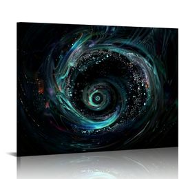 Blue Abstract Wall Art Decor Pictures Print On Canvas, Modern Abstract Framed Canvas Wall Art for Home Decoration Living Room Bedroom Artwork