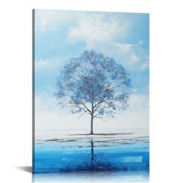 Abstract Landscape Canvas Art Modern Paintings for Wall Decor Nature Trees Print Artwork