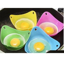 Kitchen Dining Bar Home Garden Drop tools Delivery 2021 Sile Poacher Poaching Pods Egg Mould Bowl Rings Cooker Boiler Cuit Oeuf Dur5846976