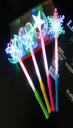 Party Decoration Fivepointed Star Glow Stick Love Butterfly Moon Electronic Flashing Light Led Snowflake Creative Gift Concert Pr1573125