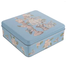 Storage Bottles Nettle Tea Biscuit Tin Box Cookie Containers For Gift Giving Boxes Wrapping Case Tinplate Dustproof Candy