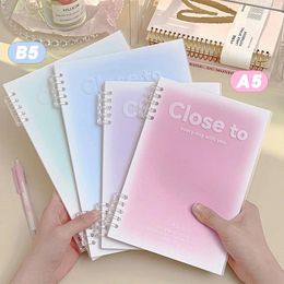 A5/B5 60 Sheets Loose-Leaf Blush Series Notebook Kawaii Korean Binder Notebooks For Office School Supplies Stationery