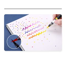 1pc Japan Pentel Colour Scientific Brush 12 Colours Available For Watercolour Painting Calligraphy Practise Portable Soft Tip Pen