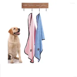 Dog Apparel 6pc Thickness Pet Bath Towel Microfiber Absorbent Drying Blanket With Pocket For Small Medium Large Dogs 132