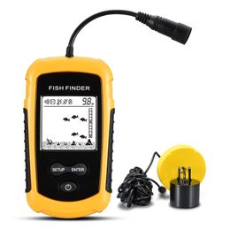 Fish Finder Finders Lucky Ff11081 Portable Ice Fishing Sonar Sounder Alarm Transducer Fishfinder 0.7100M Echo Drop Delivery Sports Out Dhkyz