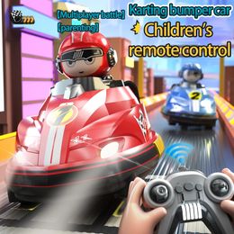 24GH 2pcs remote control car opponent intelligent Battle bumper Parent child games toy COD 240530