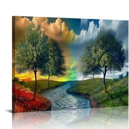 Abstract canvas wall art Abstract Art Paintings Fantasy Colourful Graffiti on Modern Artwork wall Decor for Living Room Bedroom Kitchen