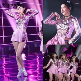 Stage Wear Jazz Dance Clothes Korean Hit Song Adult Female Sequined Costumes Nightclub Slim Sexy Suit