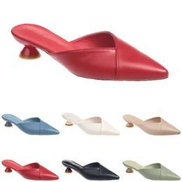 Slippers Heels High Sandals Fashion Women Shoes GAI Triple White Black Red Yellow Gr f09