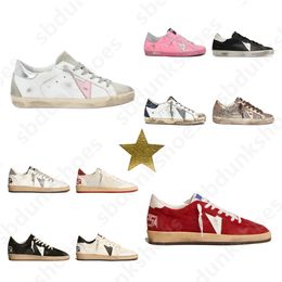 Üst altın spor ayakkabılar Superstar Orjinal kutu gündelik ayakkabılar tasarımcı spor ayakkabılar kadın süperstar kirli yıldız beyaz pembe top yıldız eğitmenleri açık ayakkabılar