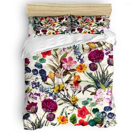 Bedding Sets Magical Garden Flower Duvet Cover Set Spring Colourful Collection Of 3/4pcs Bed Sheet Pillowcases