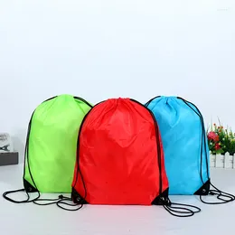 Storage Bags Travel Portable Sports Bag Drawstring Belt Riding Backpack Gym Shoes Clothes Backpacks Waterproof