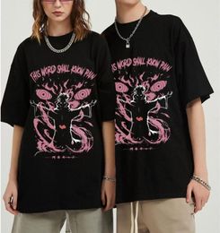 Men039s TShirts Japan Ninja Anime Pain Printed Men Women World Shall Know T Shirt Harajuku Streetwear Tops Hip Hop Tee ShirtMe2629923