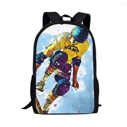 School Bags Trendy Cool Athlete Print For Boys Girls BagPack Kids Backpacks Schoolbag Primary Students Book Travel Mochila
