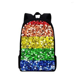 Backpack Fashion Trendy Colourful LGBT Notebook Backpacks Pupil School Bags 3D Print Oxford Waterproof Boys/Girls Laptop