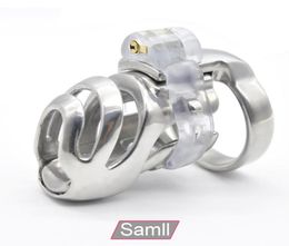 New 3D design 316L Stainless Steel Stealth Lock Small Male Devices,Cock Cage,Penis Ring,Penis Lock,Fetish Belt For Men8866076