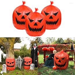 Party Decoration 45 48Inch Halloween Pumpkin Large Lawn Bag Festival Plastic Bags For Home Outdoor Yard Decor Garden Garbage Sack