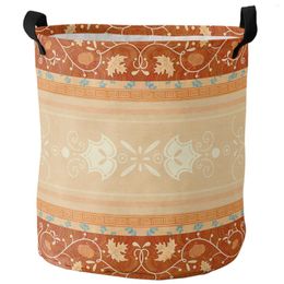 Laundry Bags Boho Ethnic Dirty Basket Home Bath Waterproof Clothes Organiser Folding Hamper Storage