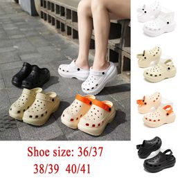 (310)Summer new large size outdoor casual wear Korean version of beach shoes fashion men's and women's slippers