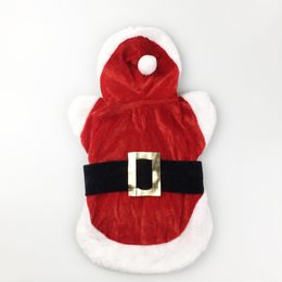Santa Christmas Costume Clothes for Pet Small Dogs Winter Dog Hooded Coat Jackets Puppy Cat Clothing Chihuahua Outfit