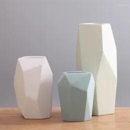 Vases Nordic Minimalist Ceramic Dry Flower/Flower/Plant Creative Display TV Box Living Coration Home Decoration Accessories Vase Vasos