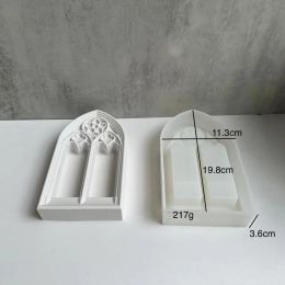 Church Window Crystal Epoxy Resin Mould Cabinet Storage Box Silicone Mould Jewellery Display Holder Tray Dish Mould DIY Casting Tool