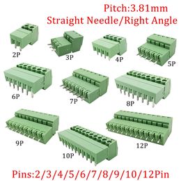 5Pair KF2EDG 3.5mm/3.81mm/3.96mm/5.08mm 15EDG 2-12Pin Male Plug Female Socket PCB Screw Terminal Block Pin Header Wire Connector