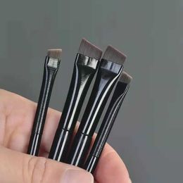 Makeup Tools New 2 pieces/set eyebrow contour brush eyebrow eyeliner brush portable small angle eyebrow brush female makeup tool z240529