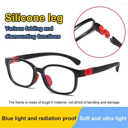 Sunglasses Radiation Protection Anti-blue Rays Vision Care Kids Eyeglasses Silicone TR Eyewear Light Glasses Soft Frame Goggle