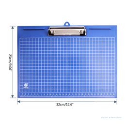 M17F 12.6x9Inch Horizontal Clipboard with Low Metal Clip and Hanging Hole, Art Clipboard, Drawing Board Plastic Lap Board