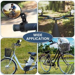 Universal Bicycle Rearview Mirror Adjustable 360° Rotate Wide Angle Cycling Handlebar Rear View Mirrors for MTB Road Bike Access