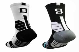 Professional collocation 09 number Basketball Socks Thick Sports Socks Nonslip Durable Skateboard Towel Bottom football Soc283Z1907260644
