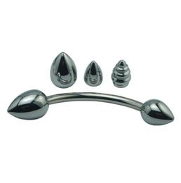 Replacable Four Balls Metal Anal Hooks Butt Plug Strap On Sex Toys For Couple with Anus Stimulation6079425