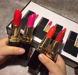 Most ular!! Hot Matt 4 Lipsticks Set Lip Makeup Beauty Long Lasting Moisturizing lipsticks 4Pcs in 1 Box3110357