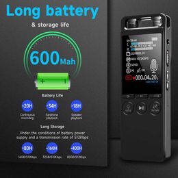 2BIH Digital Voice Recorder Professional digital audio recorder 32G long-distance recording MP3 player noise reduction WAV support TF card d240530