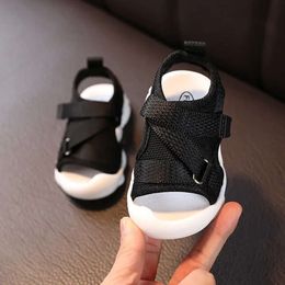 2024 Summer Newborn Shoes Infant First Walkers Unisex Baby Toddler Boy Girl Casual Sport Sandals Grey, Pink, Black