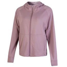 And Autumn Winter Hooded Zippered Sports Jacket For Women, Loose Fitting Large Size Quick Drying Yoga Top, Running Training Fiess Suit, Long Sleeved