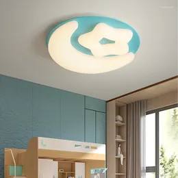 Ceiling Lights Creative Moon LED Lamp Is Used For Dining Room Bedroom Foyer Children's Remote Control Decoration